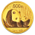China Panda, 500 Yuan, 1oz Gold, mixed years