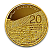 “The Western Wall” gold coin – “Jerusalem of Gold” Series, 1oz Gold, 2011, 20 Sheqel - 20 Shekel - 20 NIS