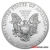 Moneda Águila Americana de plata de 1 onza 2021
