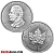 1 Unze 2024 kanadischer Maple Leaf Silber Münze