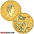 2024 Moeda de Ouro Lunar de 1/4 Onça do Ano do Dragão Perth Mint