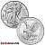 Tube of 20 x 1 Ounce 2025 Silver American Eagle Coin