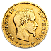 Napoleon III.10 French Francs, 2nd choice, 1854-1860