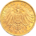 20 Mark - Grand Duke Friedrich II. Baden - Gold - 1907-1918