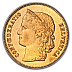 Helvetica, 20 Swiss Francs, 5.807g Gold, 1883-1896