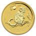 1/10 oz Lunar II Monkey - Gold - 2016