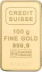100g Gold Bar - Credit Suisse - 100 Gram