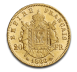 Napoleon III. with Coronary, 20 French Francs - 1861-1870