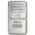1 Gram Credit Suisse Liberty Platinum Bar