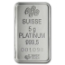 5 Gram PAMP Fortuna Platinum Bar