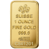 Lingote de oro PAMP Fortuna de 1 onza