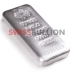 Lingote de plata fundida PAMP Suisse de 1 kilogramo