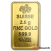 2.5 Gram PAMP Fortuna Gold Bar