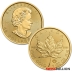 Moneda de oro Maple Leaf de 1 onza 2022