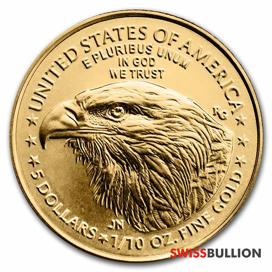 1/10 Unze American Eagle Goldmünzen.
