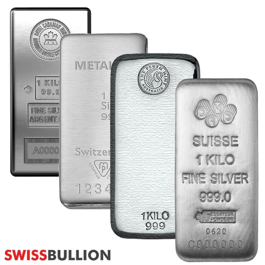 1 Kilogram (KG) VAT-Exempt Silver Bar - Storage Only