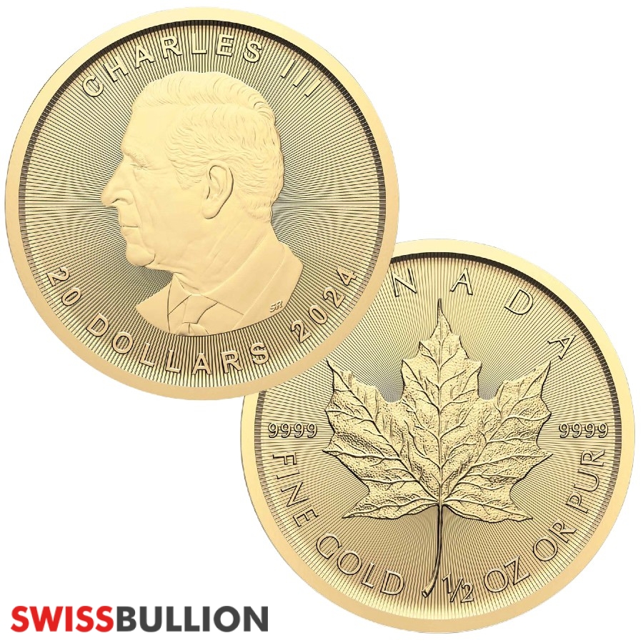 1 2 Ounce 2024 Maple Leaf Gold Coin